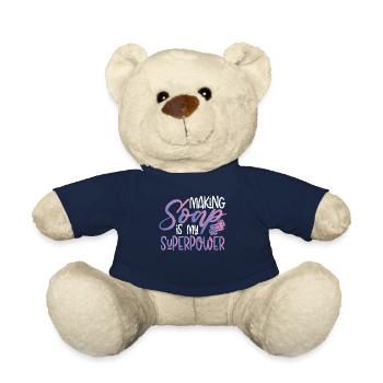 Seifenherstellung Ist Meine Superkraft - Teddy - French Navy - Vorne