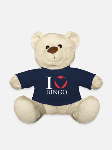 I Love Bingo Lustiges Bingo - Teddy - French Navy