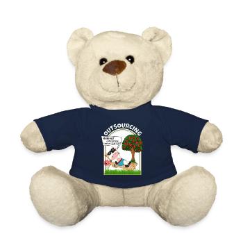 Outsourcing Kuh melken vegane vegetarische Kuh - Teddy - French Navy - Vorne
