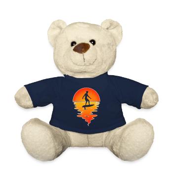 Hydrofoil Surfing Surf Surfer Hydrofoil Surfen - Teddy Bear - french navy - Front