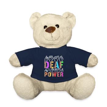 Deaf Deaf-mute Deaf - Teddy Bear - french navy - Front
