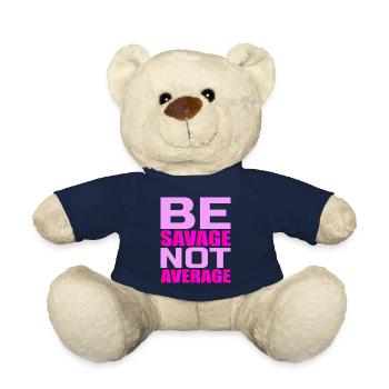Soyez sauvage pas moyen 4 - Nounours - bleu marine - Devant