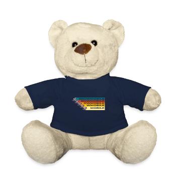 Schneemobil Monster Rennen in coolen Retro Farben - Teddy - French Navy - Vorne