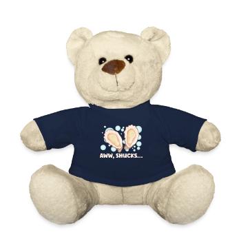 Oyster Lovers Funny Oyster Oyster Shucker - Teddy Bear - french navy - Front