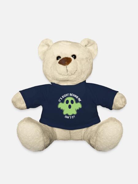 Halloween Ghost Hunt Effrayant Chasseur de fantômes Chasse - Nounours - bleu marine