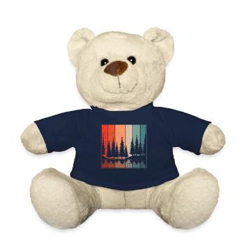 Retro Wald Outdoor Wandern Natur - Teddy - French Navy - Vorne