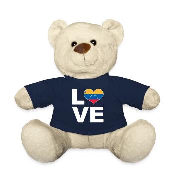 Ich liebe Venezuela Herz Flagge Venezuela - Teddy - French Navy - Vorne