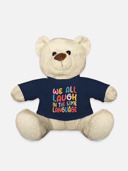 We all laugh in the same language Toleranz & Liebe - Teddy - French Navy