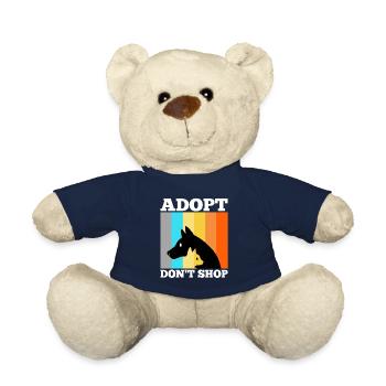 Adopt don't shop - Teddy Bear - french navy - Front