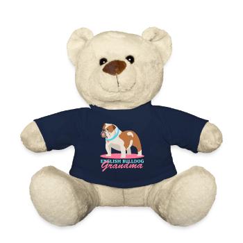 Deutsch Bulldog Grandma | Dog Owner Gift - Teddy Bear - french navy - Front
