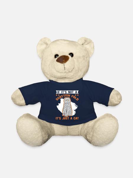 Schottische Faltohrkatze Katzenbesitzer Geschenk - Teddy - French Navy