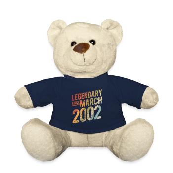 20th Birthday Gift Legendary Since March 2002 20 Y - Teddy - French Navy - Vorne