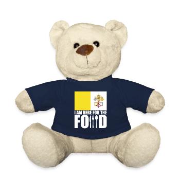 Souvenir de voyage de vacances de la Cité du Vatican - Nounours - bleu marine - Devant