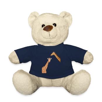 Giraffe Lover Zoo Giraffes - Teddy Bear - french navy - Front