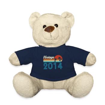 Vintage 2013 Vintage Anniversaire Rétro Vintage - Nounours - bleu marine - Devant