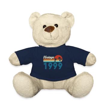 Vintage 1999 Vintage Anniversaire Rétro Vintage - Nounours - bleu marine - Devant
