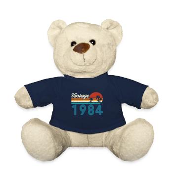 Vintage 1984 Vintage Compleanno Retro Vintage - Orsetto - blu navy - Fronte