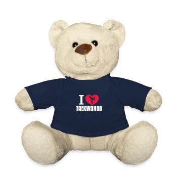 Taekwondo Tae Kwon Do Martial Arts Gift - Teddy Bear - french navy - Front