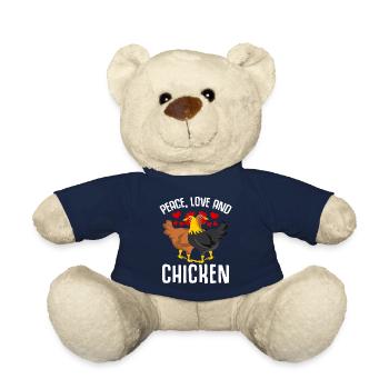 Poulets Éleveur de poulet Poulailler Poulet - Nounours - bleu marine - Devant