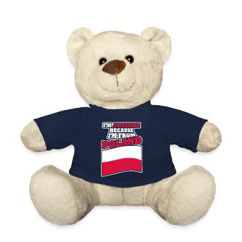 Polen Pole Polska Flagge Polnisch - Teddy - French Navy - Vorne