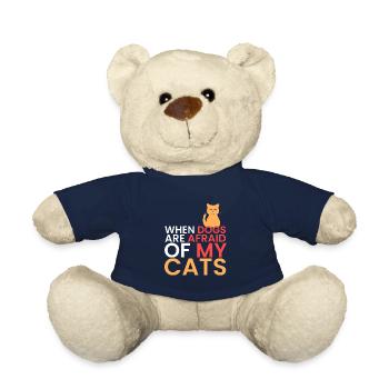 if dogs are afraid of my cat - Teddy Bear - french navy - Front