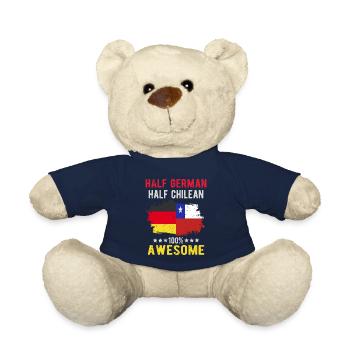 Half German Half Chilean - Teddy Bear - french navy - Front