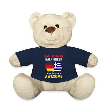 Moitié allemand Moitié grec - Nounours - bleu marine - Devant
