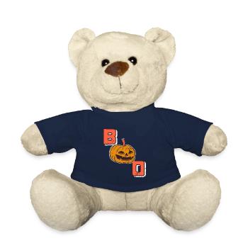Halloween Pumpkin - Boo - Teddy Bear - french navy - Front