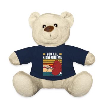 Are You Kidding Me | Lustiges Geschenk | Lustiger - Teddy - French Navy - Vorne