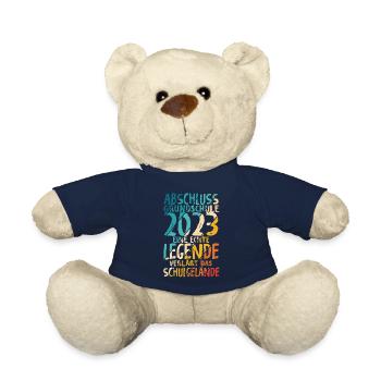 Grundschule 2023 Eine Legende Grundschule Abschlus - Teddy - French Navy - Vorne
