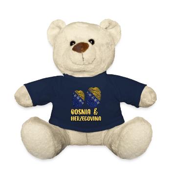 Proud Bosnian Bosniaks Bosnia Herzegovina - Teddy Bear - french navy - Front