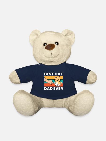 Vintage Katze Vater lustig Beste Katze Vater - Teddy - French Navy