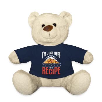 I'm Just Here Fore The Recipe Pizza Making - Teddy - French Navy - Vorne