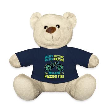 E Bike Funny I just passed you - Teddy Bear - french navy - Front
