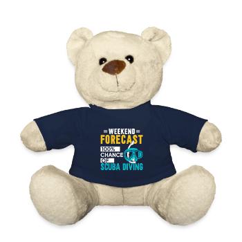 Cadeau de plongée sous-marine Plongeur sous-marin - Nounours - bleu marine - Devant