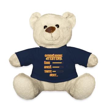 Christmas Chocolate Cookie Tester - Teddy Bear - french navy - Front