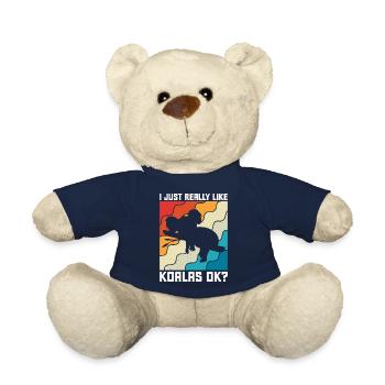 I Just Really Like Koalas Ok Koala Gift - Teddy Bear - french navy - Front
