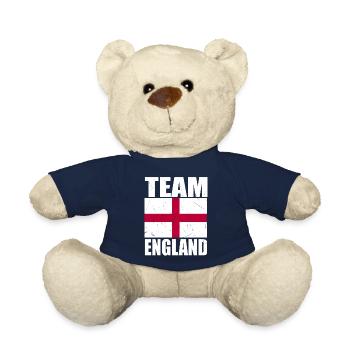 Team England Football - Teddy Bear - french navy - Front