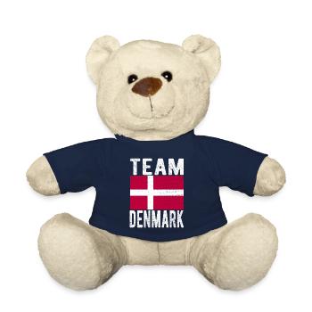 Denmark Flag - Teddy Bear - french navy - Front