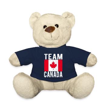 Canada Flag - Teddy Bear - french navy - Front