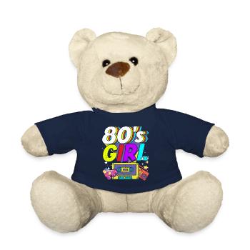 Frauen 80s girl 80er Themen Party Vintage 1980er - Teddy - French Navy - Vorne