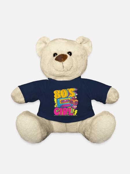 Frauen 80s girl 80er Themen Party Vintage 1980er - Teddy - French Navy