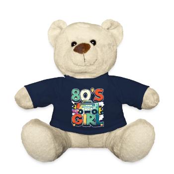 Frauen 80s girl 80er Themen Party Vintage 1980er - Teddy - French Navy - Vorne