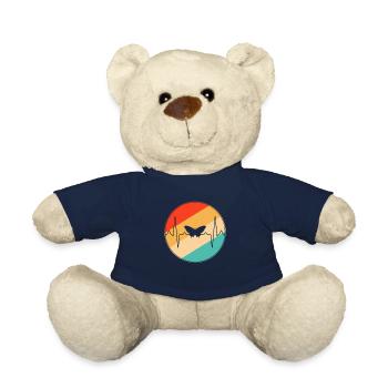 Schmetterling Retro Herzschlag - Teddy - French Navy - Vorne