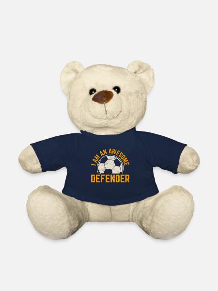 I'm An Awesome Defender Soccer Player Matching Tea - Teddy - French Navy