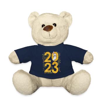 2023 Year of the Rabbit - 2023 Countdown Party Fir - Teddy Bear - french navy - Front