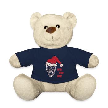 Scary Halloween Christmas Holiday Horror Fan - Teddy Bear - french navy - Front
