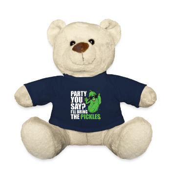 Party You Say Ill Bring The Pickles - Teddy Bear - french navy - Front