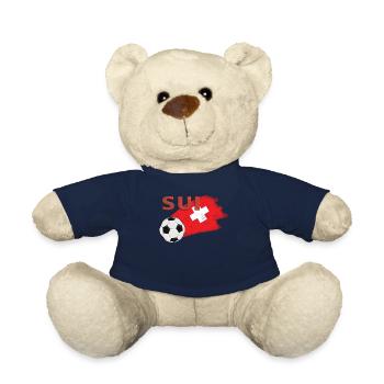 Drapeau de la Suisse - Nounours - bleu marine - Devant