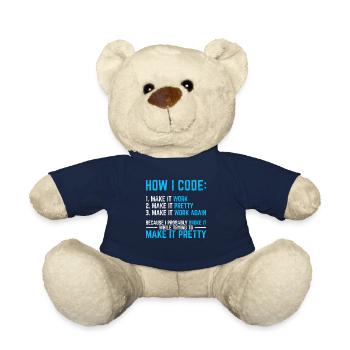 Programmer Coder Software Developer Programming Co - Teddy Bear - french navy - Front